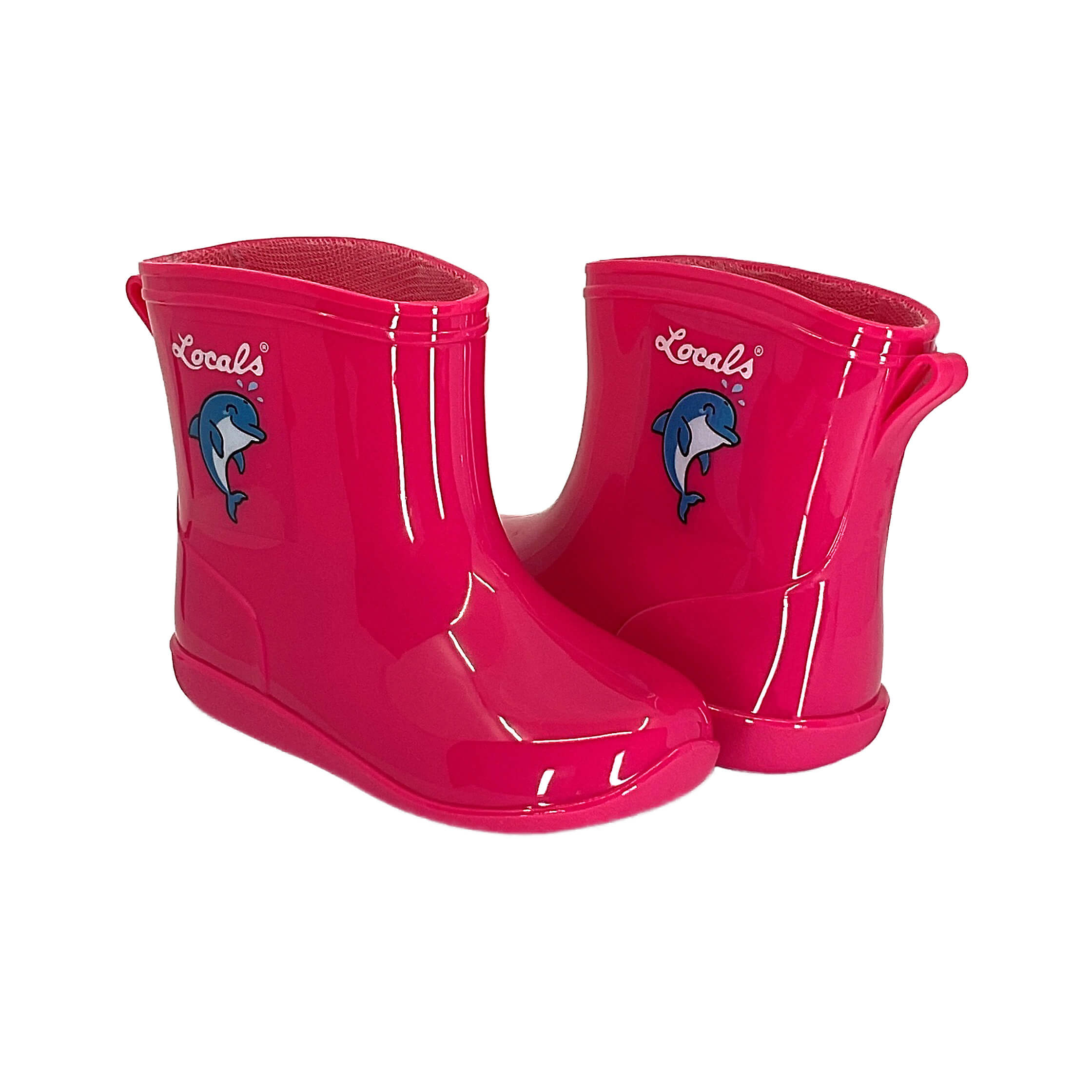 Kids Rain Boots Red – Locals Hawai'i - Main Image