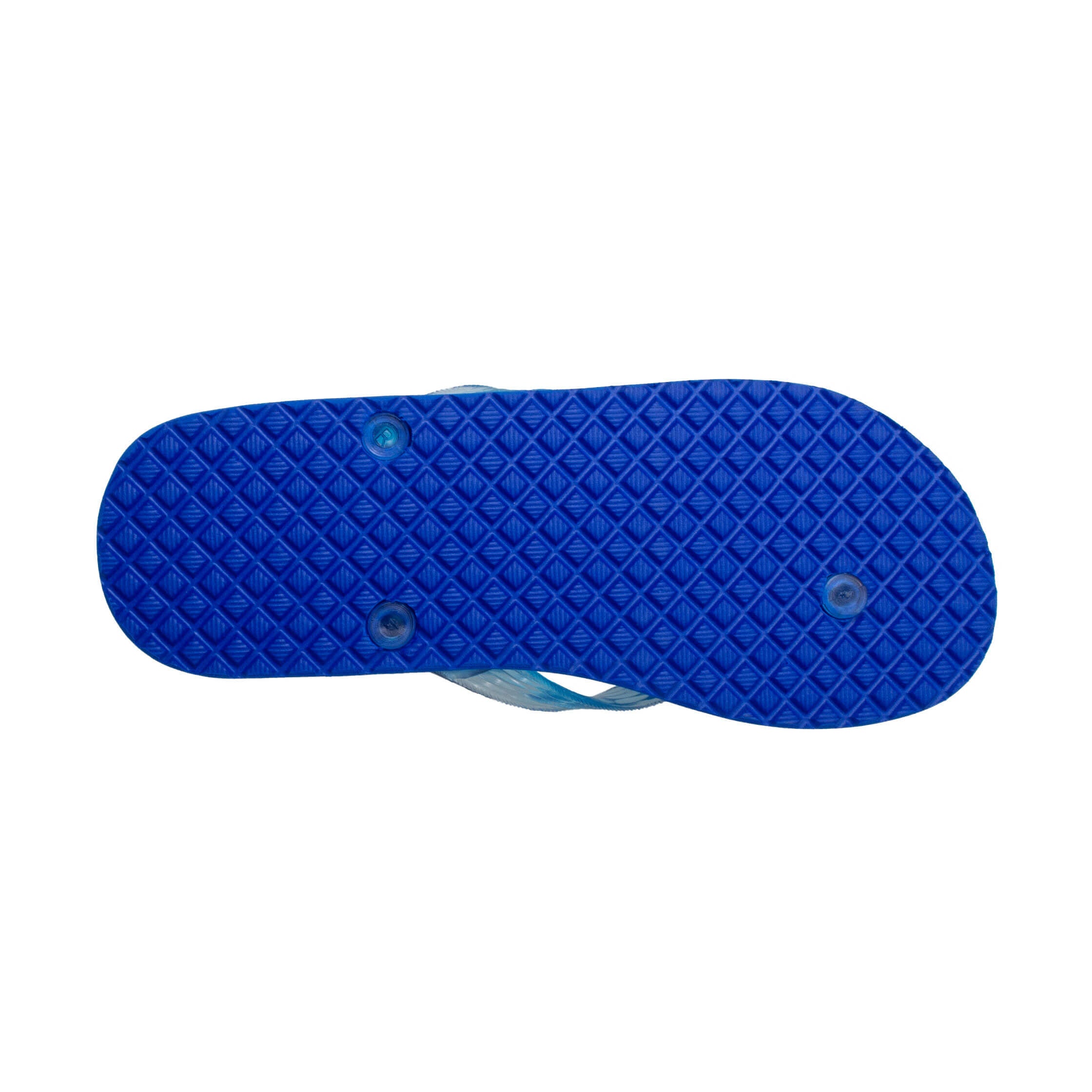 Locals Original Blue Platform Slippahs with Translucent Turquoise Strap