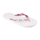 White Platform Women's Translucent Pink Strap Slippah