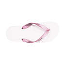 White Platform Women's Translucent Pink Strap Slippah