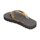 Locals Kids Original Black Platform Slippahs with Translucent Black Strap