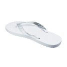 Locals Original White Platform Slippahs with Clear Strap