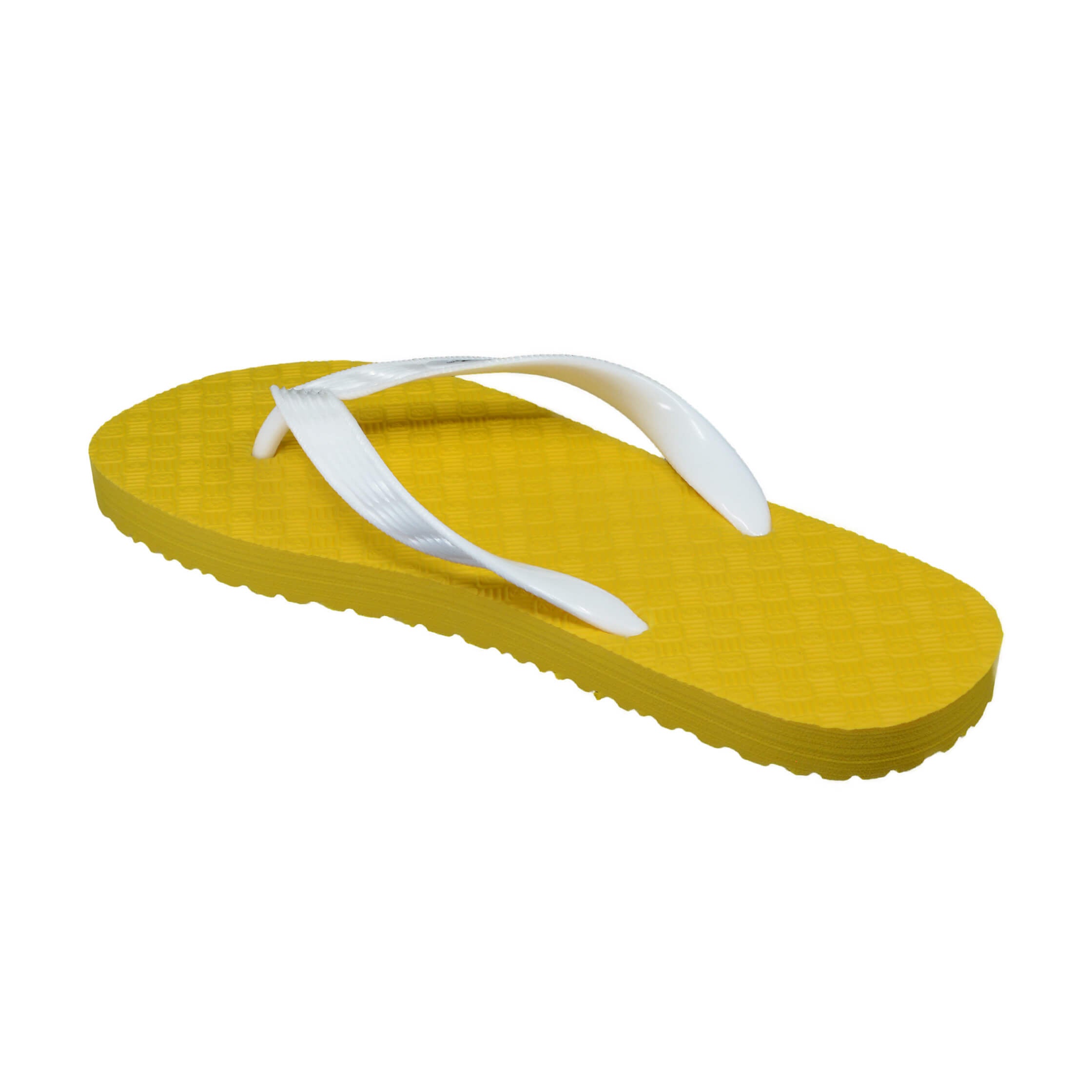 Locals Shave Ice Pineapple Slippah with Yellow Platform and White Strap