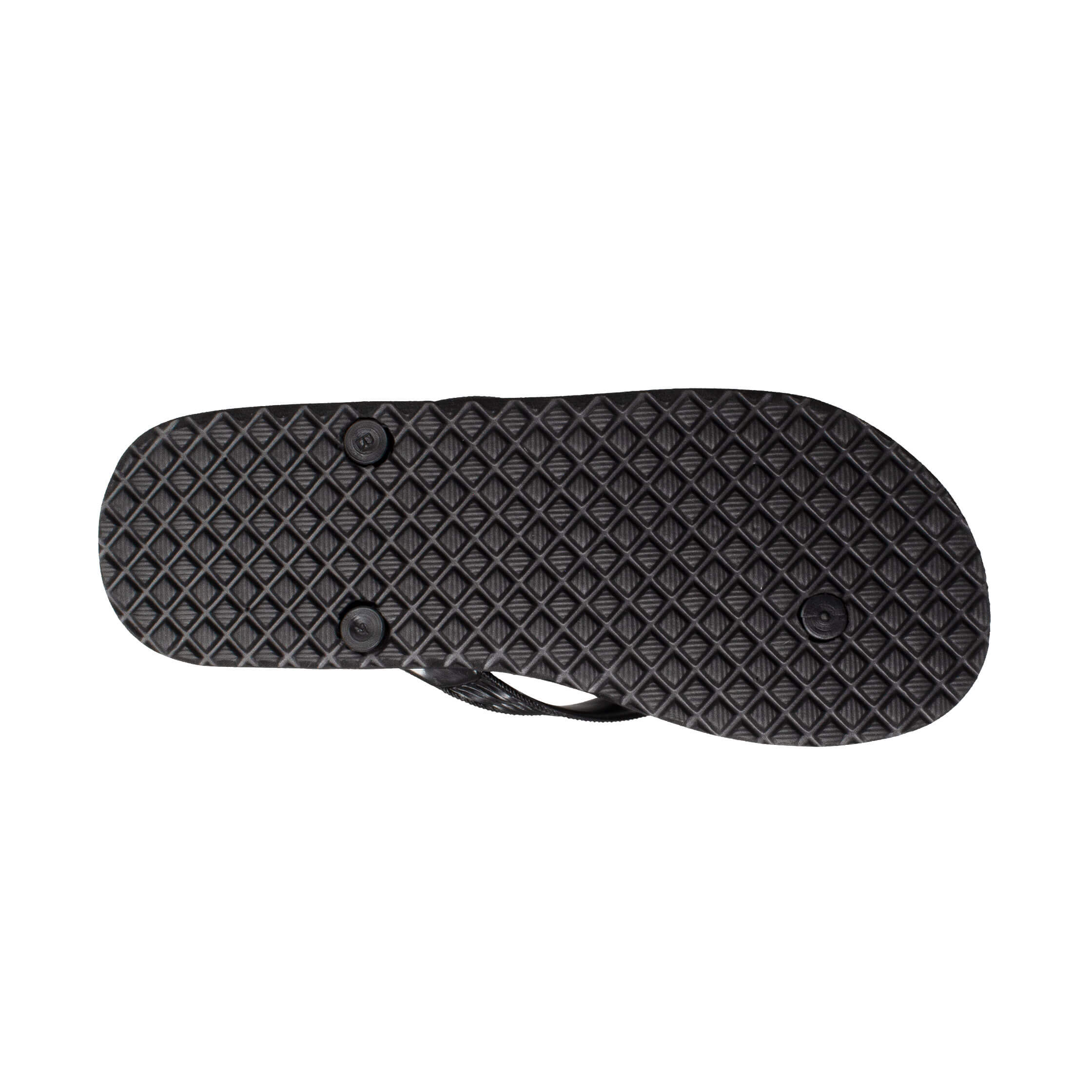 Locals Original Black Platform Slippahs with Solid Black Strap