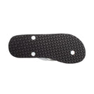 Locals Original Black Platform Slippahs with Solid White Strap