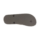 Locals Unisex Stripe Brown Flip Flops featuring a Brown platform with a White stripe and a Translucent Brown strap.