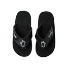 Kids Elastic Strap Black Slippah