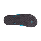 Locals Original Black Platform Slippahs with Translucent Turquoise Strap
