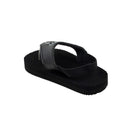 Kids Elastic Strap Black Slippah