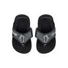 Kids Elastic Strap Black Slippah