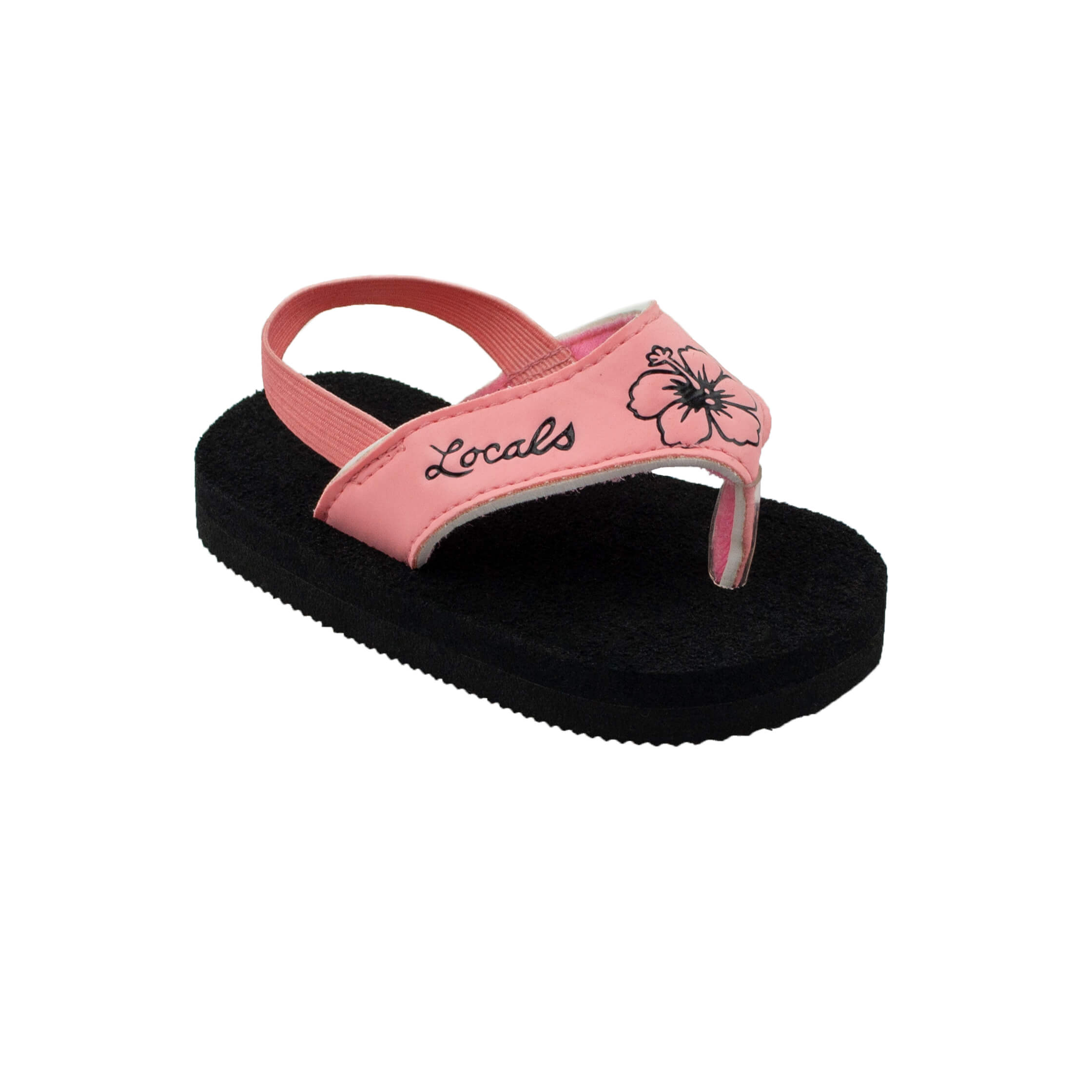 Kids Elastic Strap Pink Slippah – Locals Hawai'i