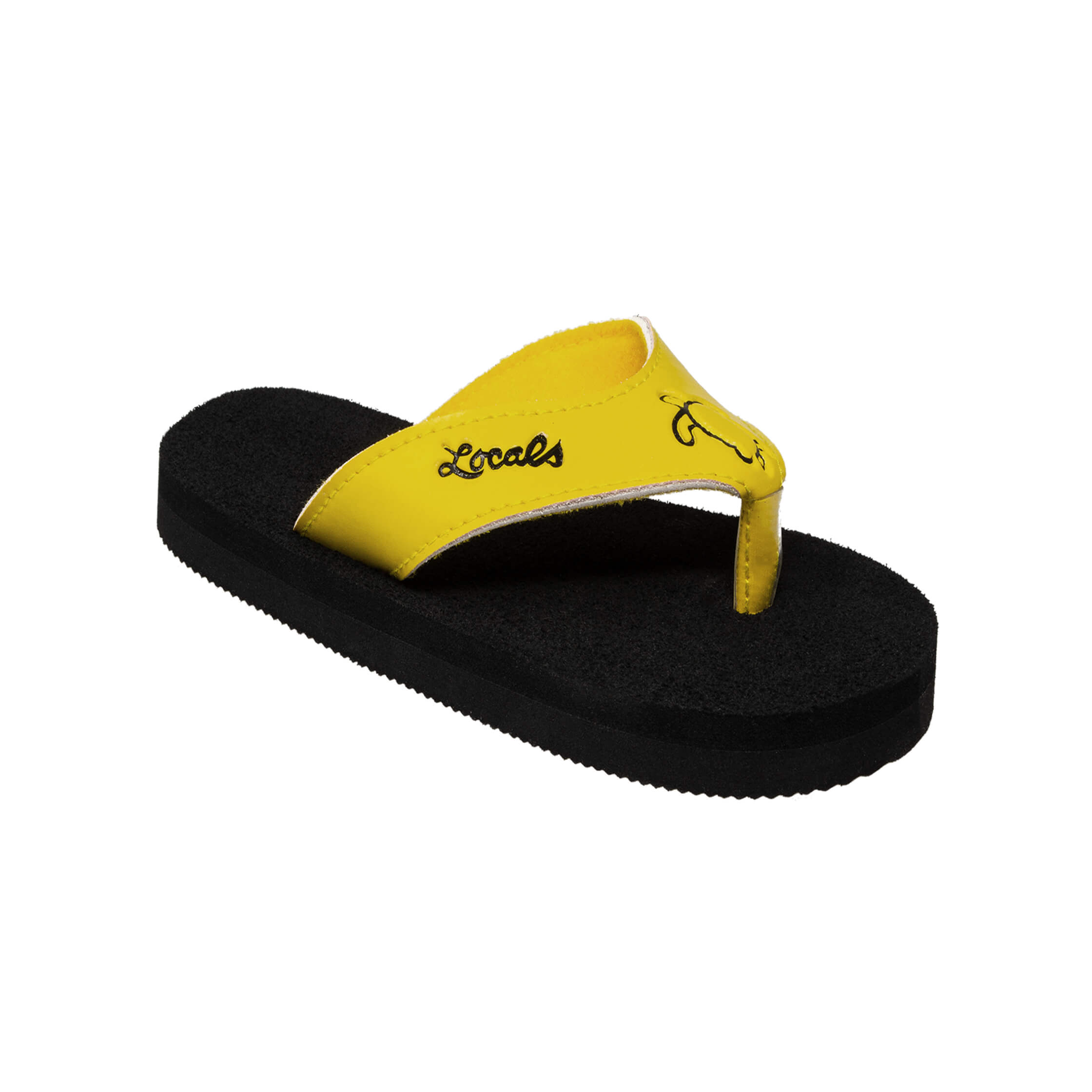 Kids Elastic Strap Yellow Slippah