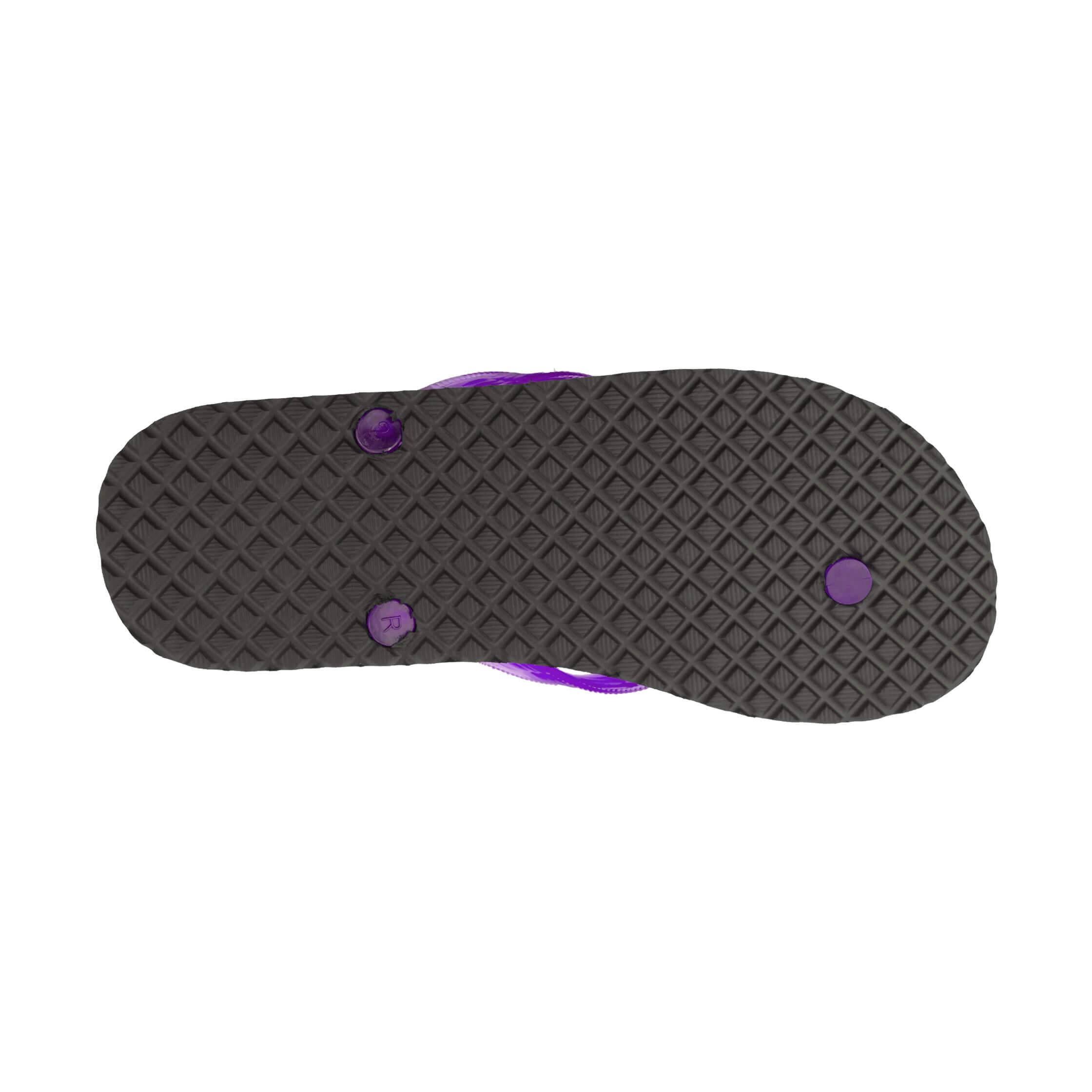 Massage Women&#39;s Translucent Purple Strap Slippah