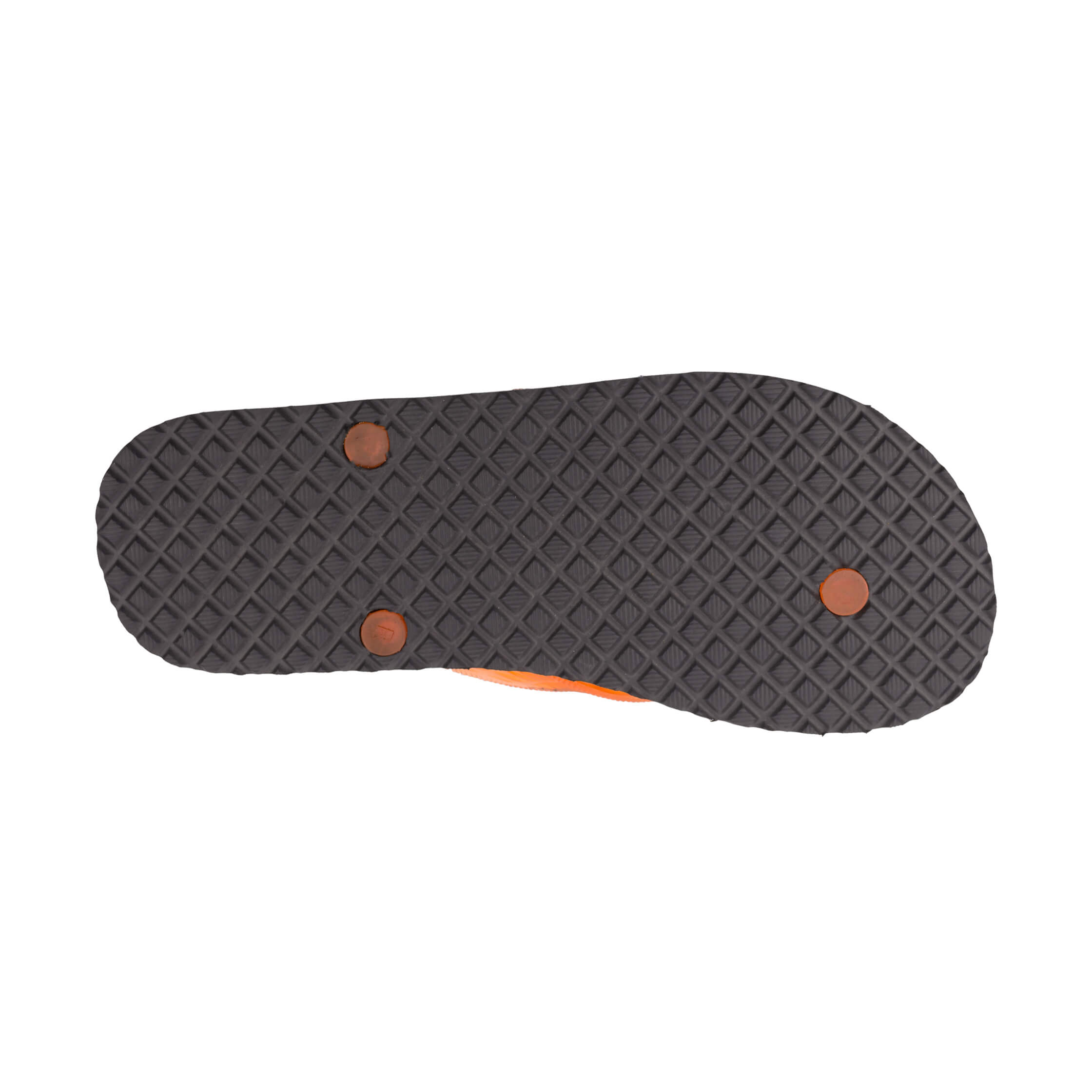 Locals Original Black Platform Slippahs with Translucent Orange Strap